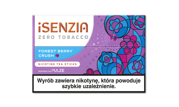 iSENZIA Forest Berry Crush heatsticks Pulzelle, marjainen maku, vihreä pakkaus