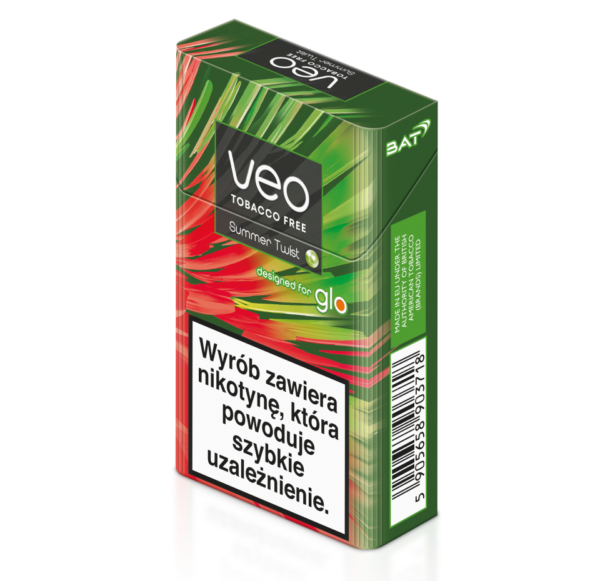 VEO Summer Twist heatsticks Glo várás, geassi mákku, geasseprošeakta