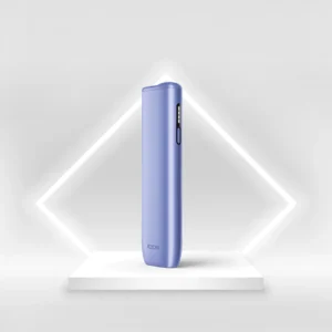 IQOS ILUMA i ONE Digital Violet – front view of futuristic tobacco heating device