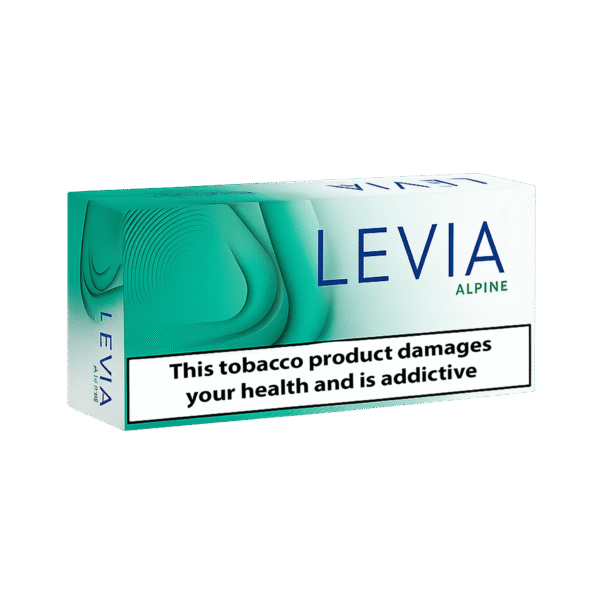 LEVIA Alpine tobacco-free sticks for IQOS ILUMA and ILUMA i – peppermint freshness with strong cooling sensation, worldwide delivery