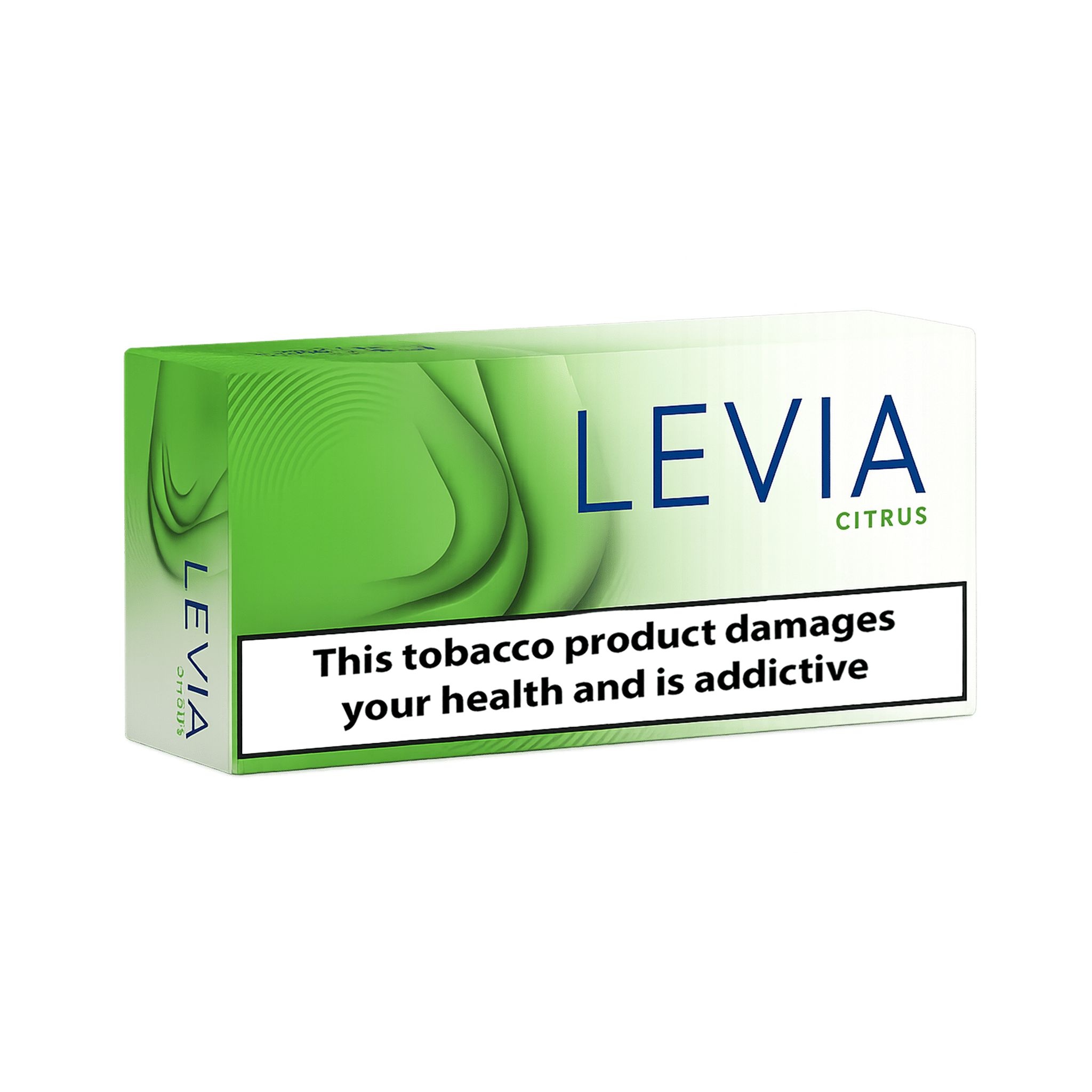 LEVIA Citrus tobacco-free sticks for IQOS ILUMA and ILUMA i – cooling lemon taste with fresh menthol effect, worldwide delivery