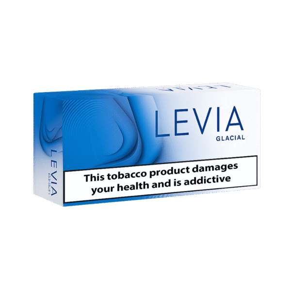 LEVIA Glacial tobacco-free sticks for IQOS ILUMA and ILUMA i – strong cooling flavor with mint and creamy notes, worldwide delivery
