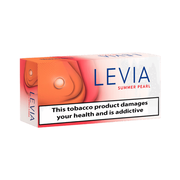 LEVIA Summer Pearl tobacco-free sticks for IQOS ILUMA and ILUMA i – herbal and strawberry notes with watermelon cooling capsule, worldwide delivery