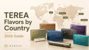 TEREA flavors by country 2026 with UK Germany UAE Japan and Indonesia