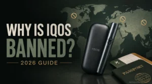 Why is IQOS banned in some countries – 2026 guide with IQOS device, world map and travel passport