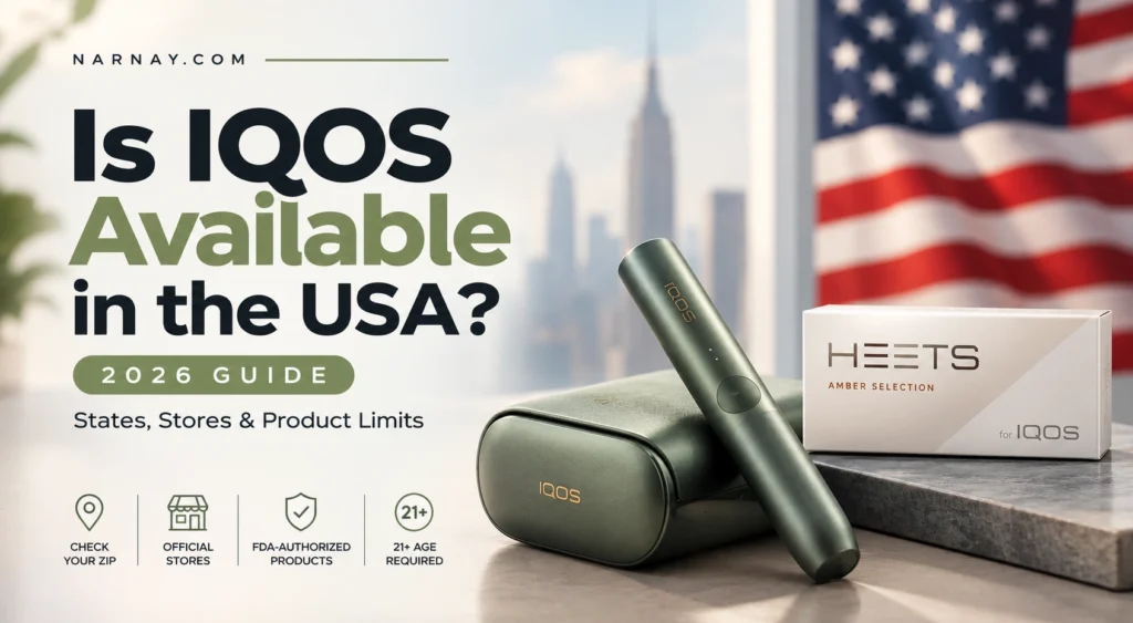 IQOS availability in the USA in 2026 with IQOS ORIGINALS and HEETS